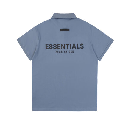 Essentials Fear of God Polo Shirt - Dusty Blue