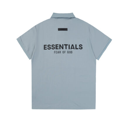 Essentials Fear of God Polo Shirt - Light Blue